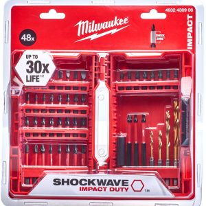Milwaukee 4932430906 Shockwave, darbeli matkap Bitset, kırmızı, 48 parça